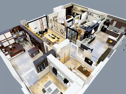 全屋鸟瞰图 全屋鸟瞰图